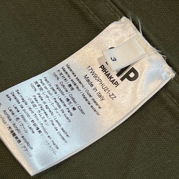 Pihakapi “Wanna Fight No More” Mixed-Media Leather & Wool Jacket - Picture 9 of 11